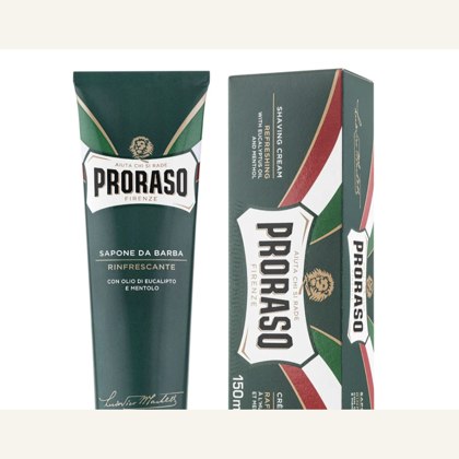Proraso refreshing shaving cream tube and box