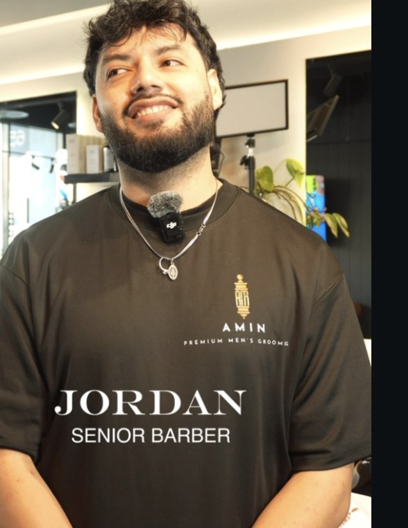 Jordan, senior barber
