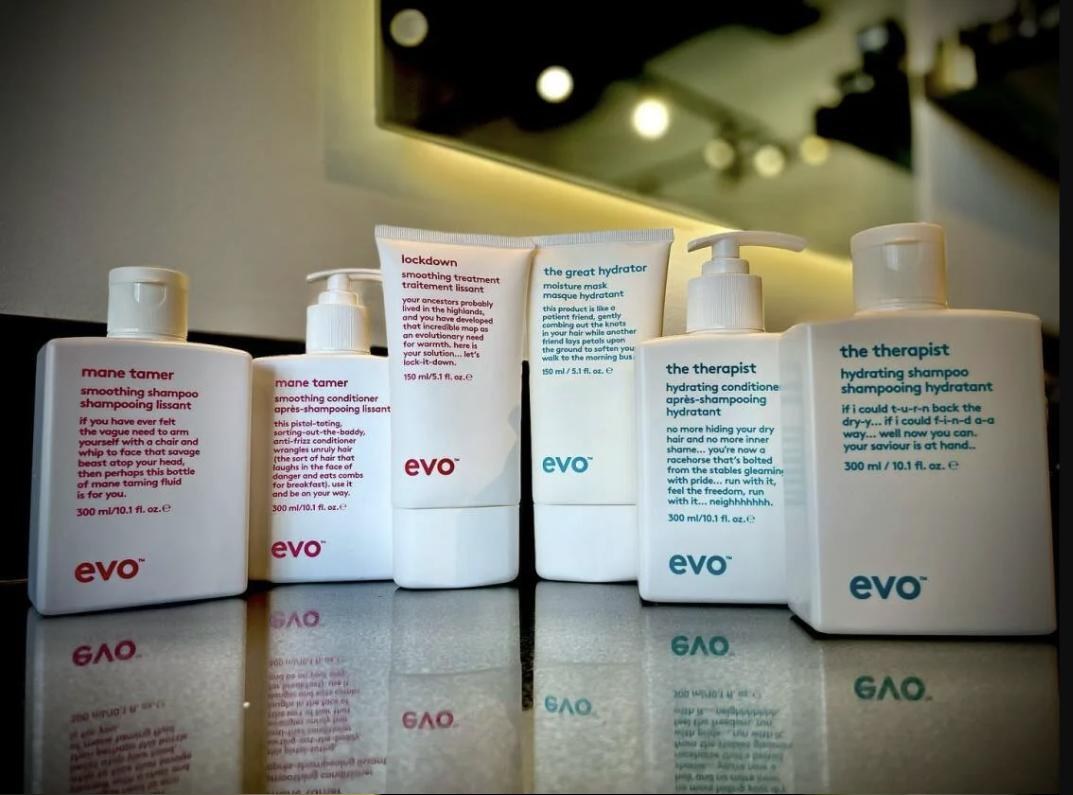 The evo lineup on the counter at AMIN